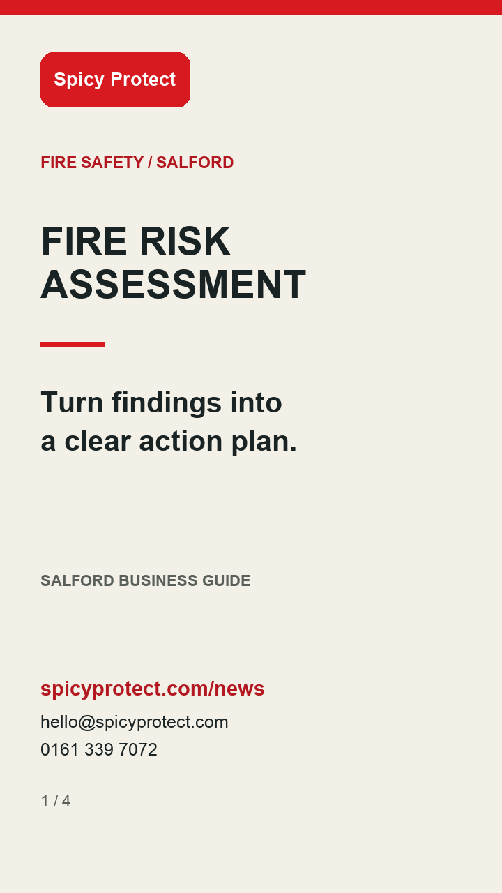 Fire risk assessments in Salford: turn findings into a clear action plan