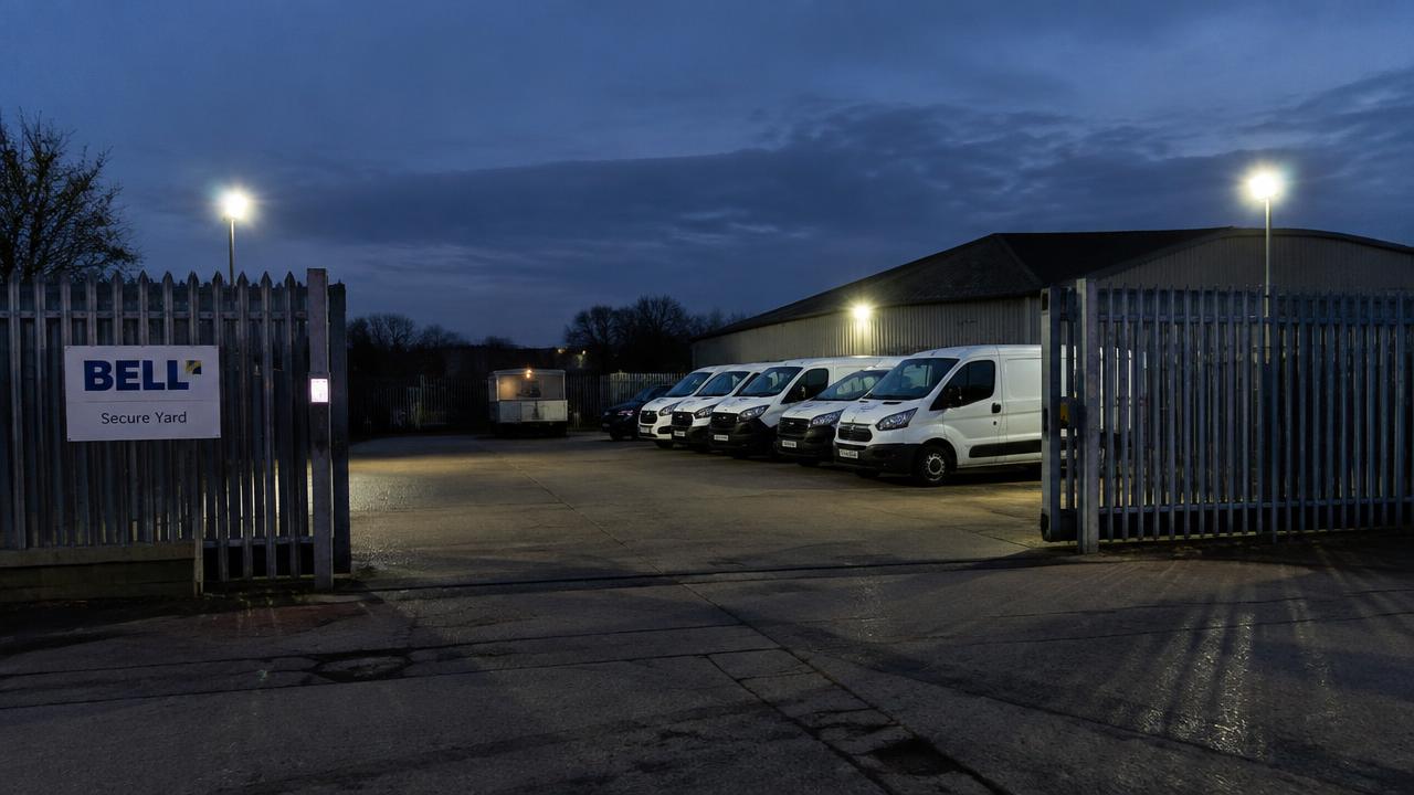 Securing a yard, car park or open compound