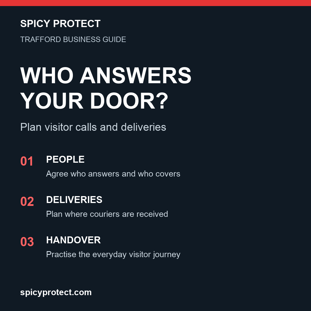 Door entry in Trafford: plan deliveries around your reception team